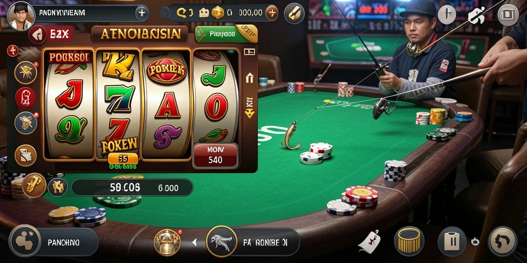 Screenshot menunjukkan karakter utama dalam aksi seru.