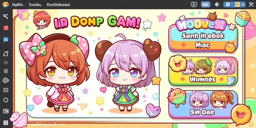 Tampilan menu utama game BBCA4D.