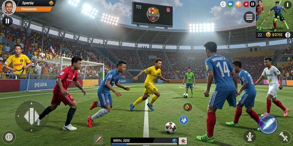 Tampilan karakter utama dalam aksi.