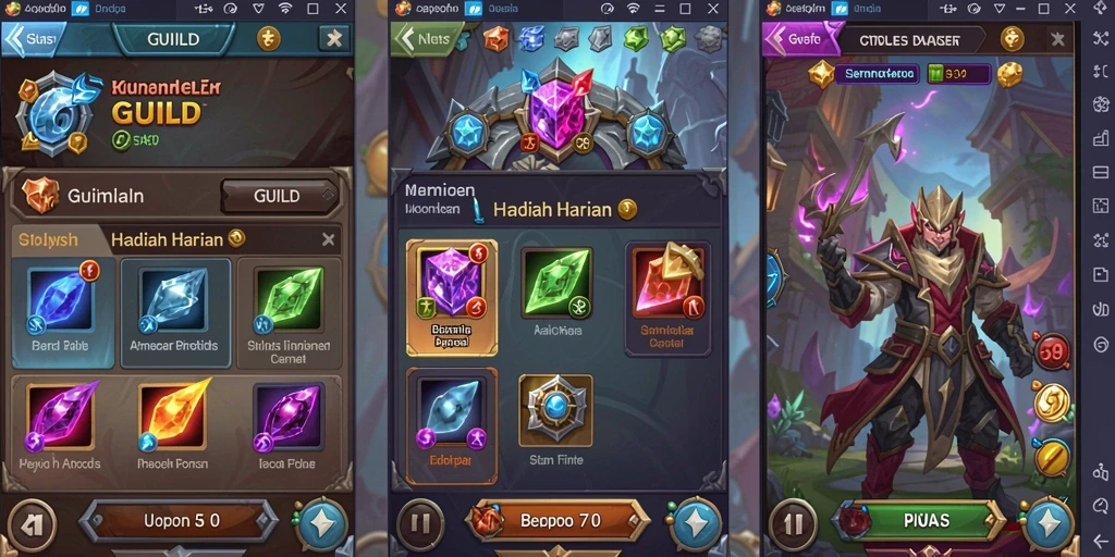 Tangkapan layar menampilkan karakter utama dalam pertempuran epic.