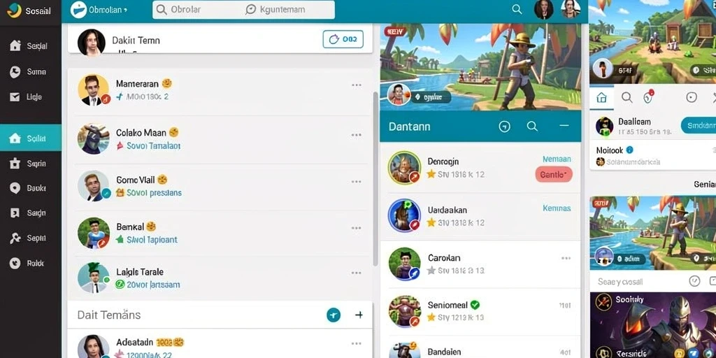 Tampilan antarmuka yang menarik dan modern.