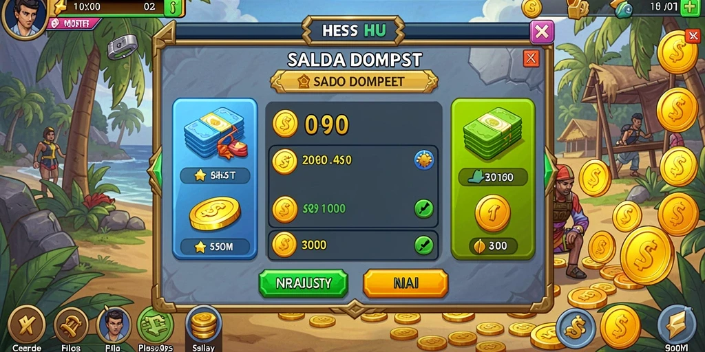 Screenshot menunjukkan tampilan grafik permainan slot yang mengesankan.
