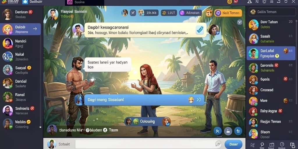 Screenshot menunjukkan tampilan antarmuka permainan yang intuitif.