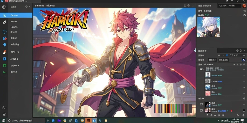 Menunjukkan aksi seru dalam gameplay yang intens.
