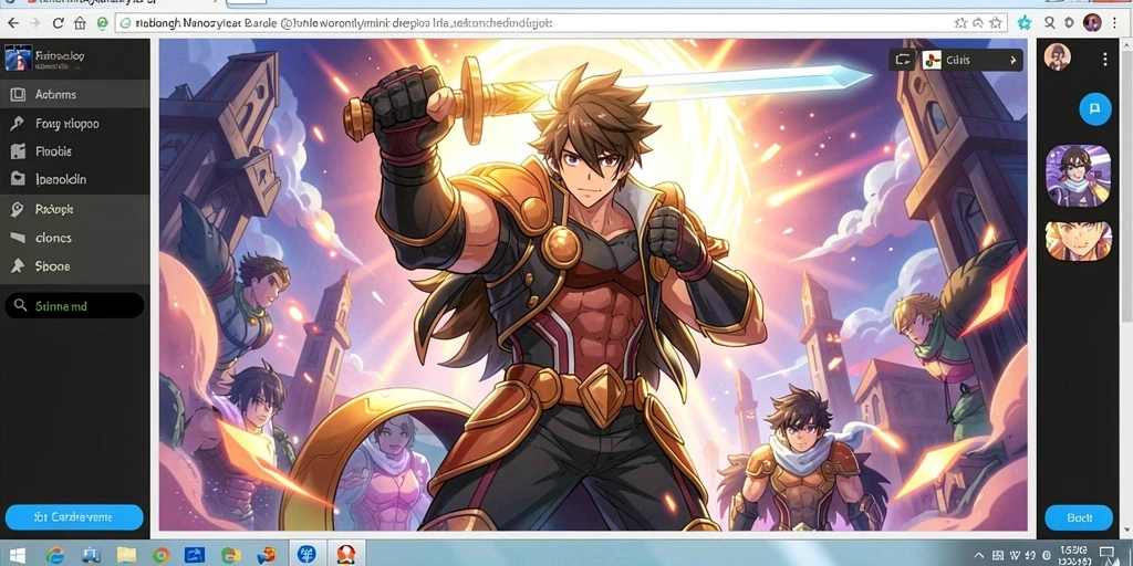 Tampilan layar utama game yang memukau.