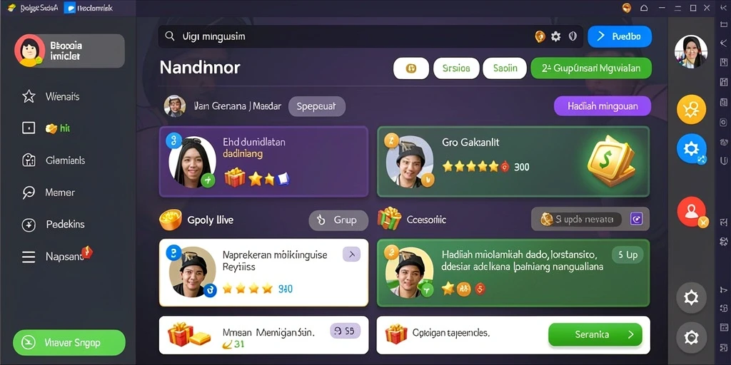 Tampilan antarmuka yang menarik dan user-friendly.