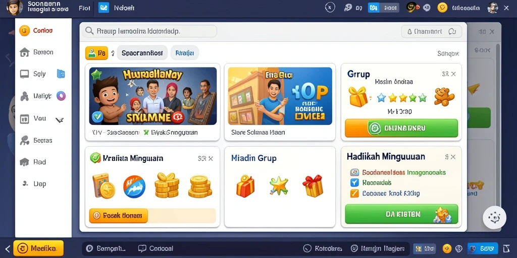 Tampilan awal permainan yang menarik perhatian.
