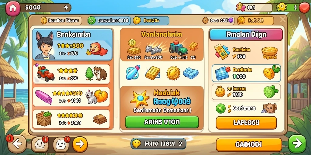 Tampilan awal permainan yang menarik dan intuitif.
