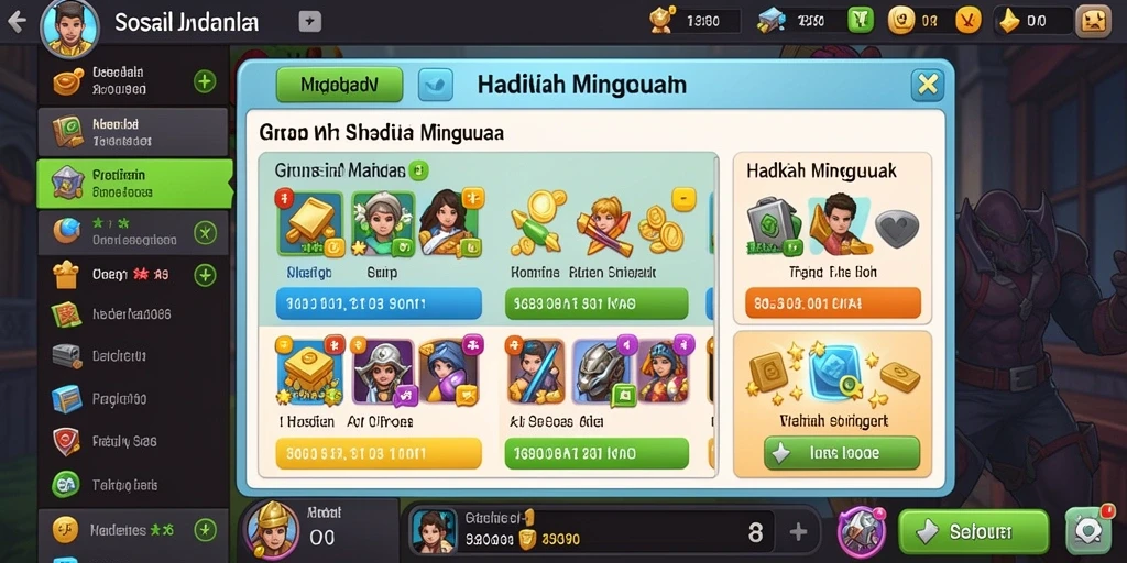 Tampilan menu utama yang simpel dan intuitif.