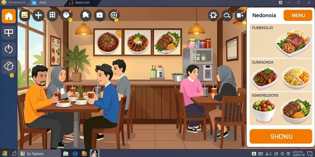Tampilan awal permainan yang menarik dan sederhana.
